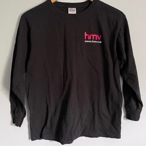 Y/L Gildan Y2K HMV Long Sleeved T-Shirt